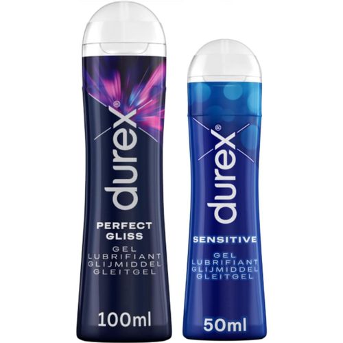 Durex Gels Lubrifiants - Perfect Gliss Lubrifiant Anal - Gel Sexuel Intime Sensitive - 1 Gel 100ml 1 Gel 50ml