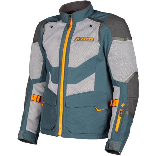 Klim Baja S4 Veste Textile De Moto, Bleu-Orange, Taille 2xl Pour Hommes