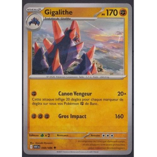 Pokemon Gigalithe 048 / 086 Ev10.5 Flamme Blanche