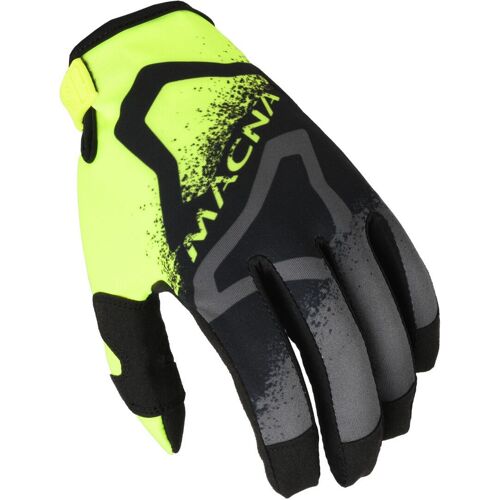 Macna Backyard-1 Gants De Motocross, Noir-Jaune, Taille S Pour Hommes