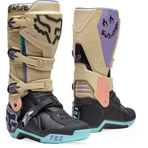 Fox Motion Hello Future Special Edition Bottes De Motocross, Brun, Taille 44 Pour Hommes