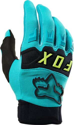 Fox Dirtpaw Gants De Motocross, Noir-Turquoise, Taille Xl Pour Hommes