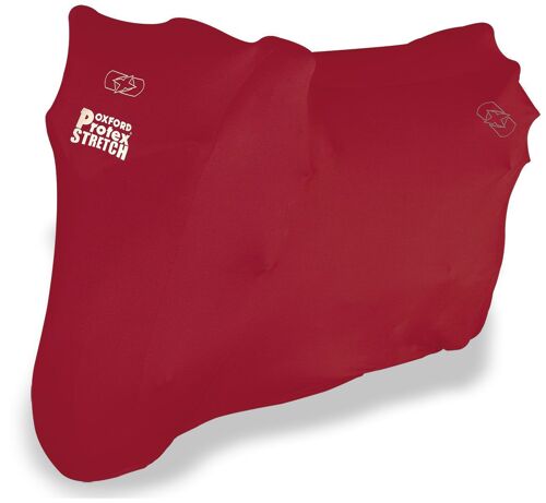 Oxford Protex Stretch-Fit Premium Couverture Intérieure De Moto, Rouge, Taille Xl Pour Hommes