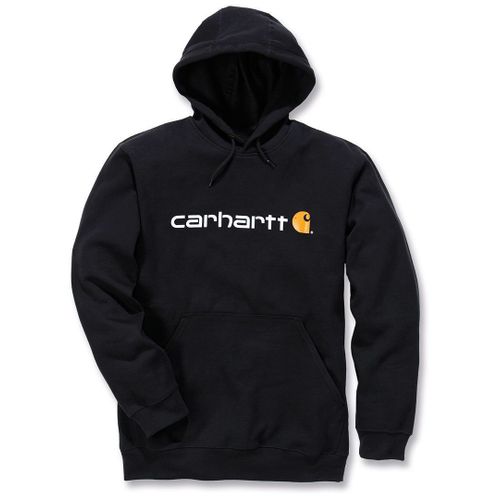 Carhartt Signature Logo Midweight Capuche, Noir, Taille 2xl Pour Hommes