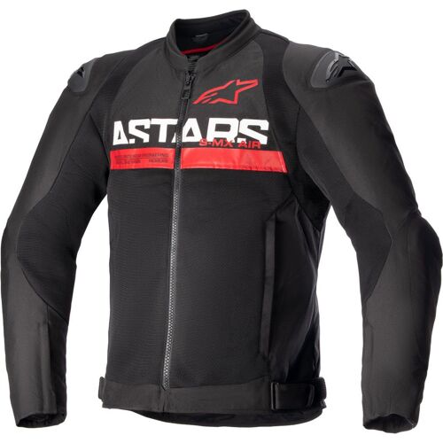 Alpinestars Smx Air Veste Textile De Moto Perforée, Noir-Rouge, Taille S Pour Hommes