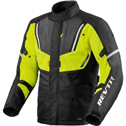 Revit Move H2o Veste Textile De Moto, Noir-Jaune, Taille S Pour Hommes