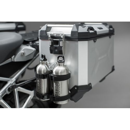 Sw-Motech 2 Gourdes De 0,6 L, Acier Inox. Avec Support Mâle. - 2 Gourdes De 0,6 L, Acier Inox. Avec Support Mâle.