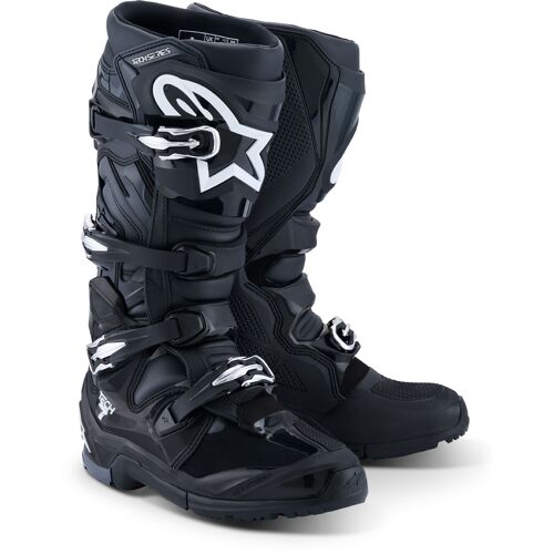 Alpinestars Tech 7 Enduro 2026 Bottes De Motocross, Noir-Gris-Blanc, Taille 47 Pour Hommes