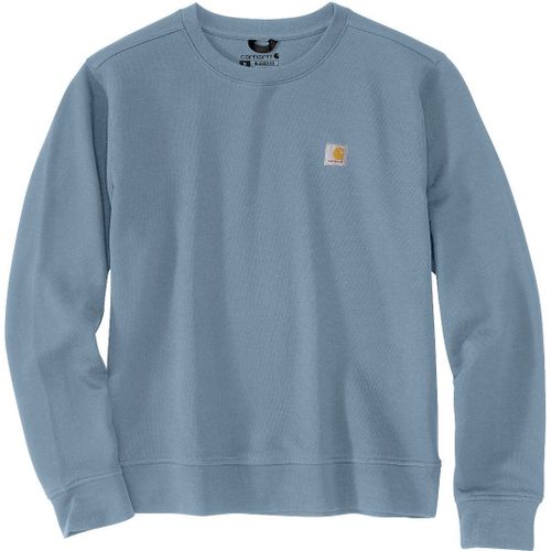 Carhartt Relaxed Fit Midweight French Terry Crewneck Sweat-Shirt Femme, Bleu, Taille Xs Pour Femmes