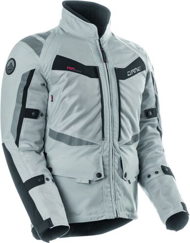 Dane Drakar Veste Textile De Moto Imperméable, Gris, Taille 50 Pour Hommes