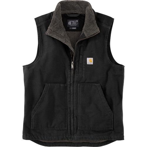 Carhartt Duck Mock Neck Gilet, Noir, Taille S Pour Hommes
