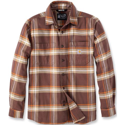 Carhartt Rugged Flex Flannel Plaid Chemise, Brun, Taille 2xl Pour Hommes