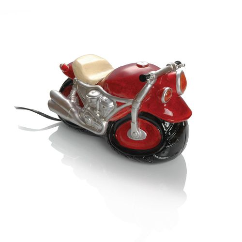 Booster Cast Stone Table Lamp Motorbike Lampe De Table Pour Moto, Rouge