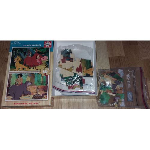 Puzzle en bois disney classics EDUCA 2*16pièces