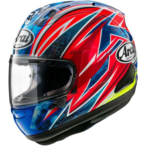 Arai Rx-7v Evo Ogura 2023 Casque, Rouge-Bleu, Taille M Pour Hommes