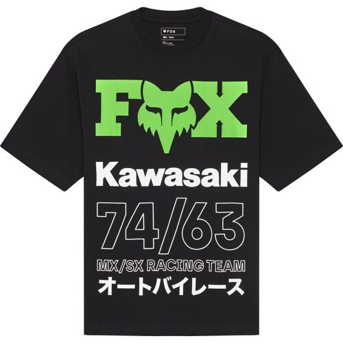 Fox Kawasaki Oversized T-Shirt, Noir, Taille L Pour Hommes