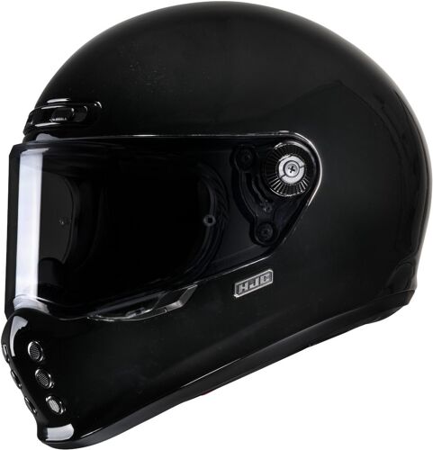 Hjc V10 Solid Casque, Noir, Taille L Pour Hommes