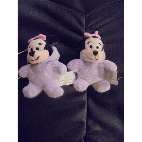 2 mini peluches minnie disney