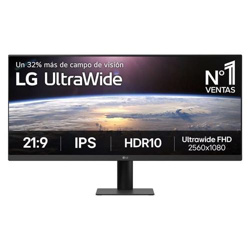 LG UltraWide 29U511A-B - Écran LED - 29" - 2560 x 1080 UWFHD @ 100 Hz - IPS - 250 cd/m² - 1000:1 - HDR10 - 1 ms - HDMI, DisplayPort - noir