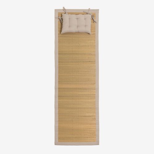 Tapis De Plage Avec Coussin Neila Tapioca Beige