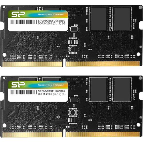 Mémoire DDR4 2666 MHz CL19 1,2 V SODIMM pour Ordinateur Portable Intel Skylake-X Platforms/Kaby Lake-X CPU Series 16 Go (2 x 8 Go)