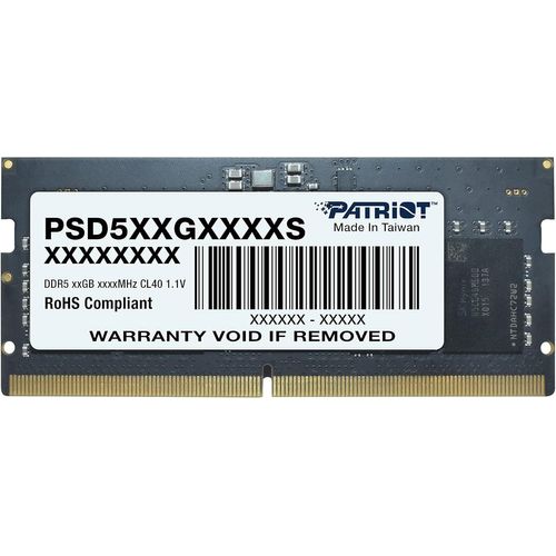 Signature DDR5 RAM 16 Go (1X16 Go) 4800MT/s CL40 SODIMM Laptop/Notebook Memory Module - PSD516G480081S