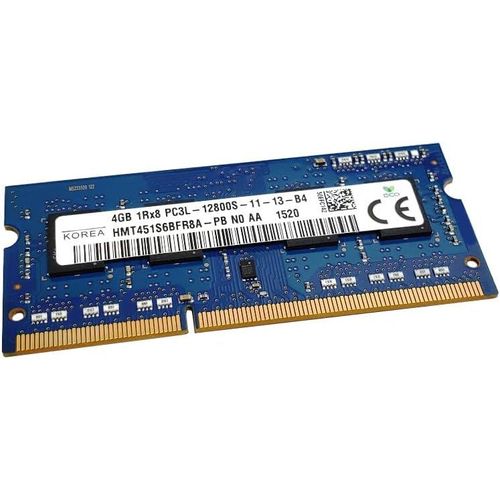 hmt451s6bfr8 a-PB 4 GB DDR3L 1600 MHz ECC Module de clé (DDR3L, PC/Server, 204-Pin So-DIMM, 1 x 4 Go)