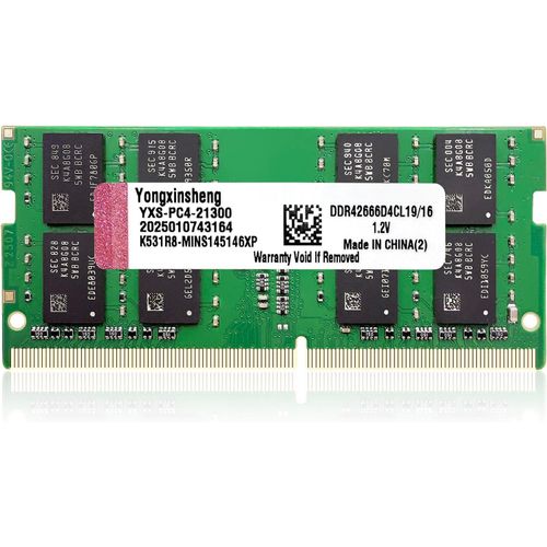 16GB DDR4 2666MHz PC4-21300 SODIMM Non-ECC Unbuffered 1.2V 2Rx8 Dual Rank 260pin CL19 RAM for PC