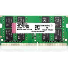 DDR4 2400MHz 16Go RAM pour Ordinateur PC4-19200 SODIMM Non ECC Unbuffered 1,2 V 2Rx8 Dual Rank 260Pin CL17 Portable Mémoire