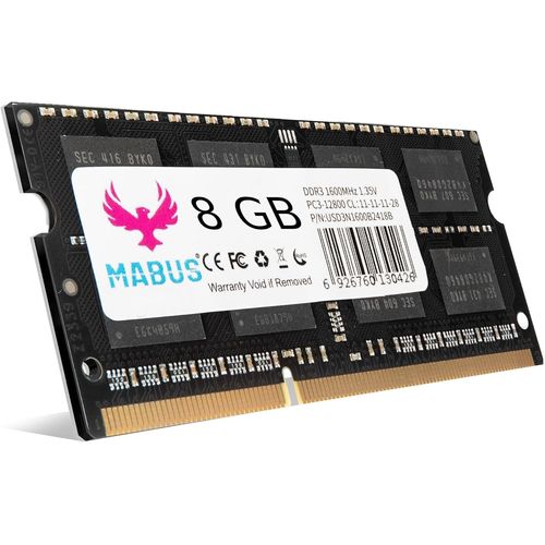 Mémoire RAM DDR3 8GB Sodimm 1600MHz-PC3L 12800 pour Ordinateur Portable