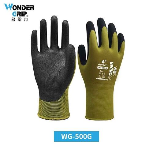 Gants de jardin en Nitrile,gants de nettoyage en Latex pour aliments,gants universels de nettoyage de jardin domestique,gant en caoutchouc pour le nettoyage de la maison - Type WG-500G-YELLOW-M
