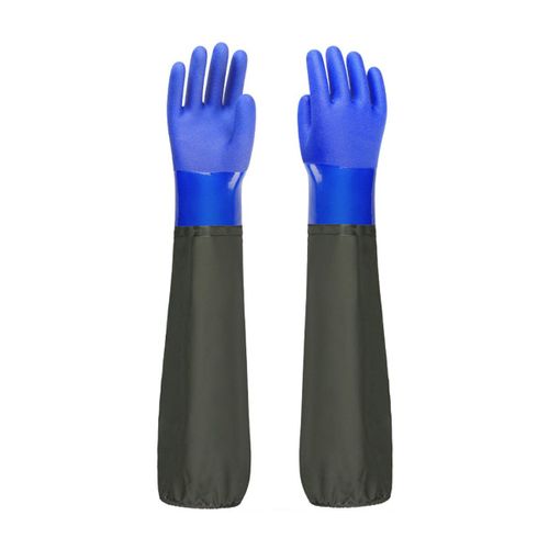 Gants imperméables de Protection du travail,allongés,épais,antidérapants,résistants à l'usure,manches longues,jardinage,peinture pour travaux ménagers - Type 1C