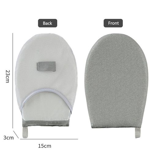 Planche à repasser Portable pour articles ménagers,Mini coussin de fer Anti-brûlure,gants de couverture,planche à repasser de voyage,Mini planche à repasser à main - Type Grey round head-2pcs