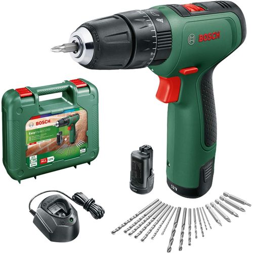 KYAOAYO-Home And Garden Perceuse-Visseuse À Percussion Sans Fil - Easyimpact 1200 (2 Batteries, Système 12 V, 19 Accessoires, En Coffret De Transport) Green