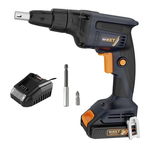jum-Visseuse Plaques De Plâtre Brushless 20V,Pistolet À Vis Pour Cloison Sèche Sans Fil 4200Rpm,Livré Avec Une Batterie De 2.0Ah