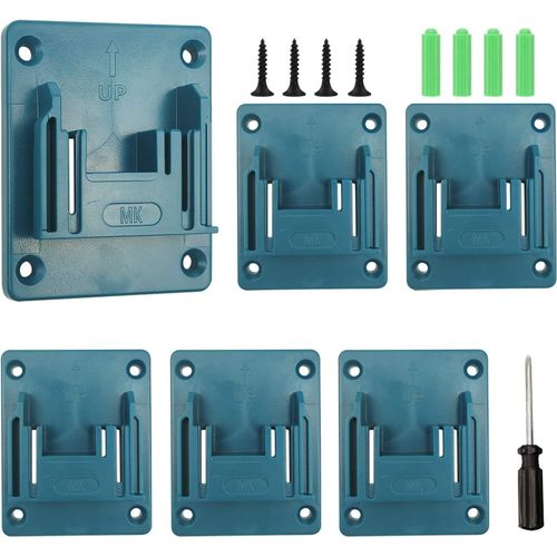 jum-6 Pièce Support Machine Makita,Support Mural Makita 18V,Supports À Outils Pour Perceuse Makita 18 V Avec Tournevis Pour Support De Perceuse Makita Perceuse Sans Fil,Tournevis À Percussion