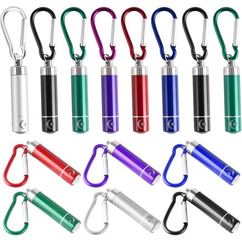 14pcs Mini Lampe De Poche Porte-Clés,Mini Lampes De Poche Led Pour Enfants,Mini Lampe Torche Portable,Pour La Randonnée En Plein Air, Le Camping, Les Cadeaux D'anniversaire Pour Enfants