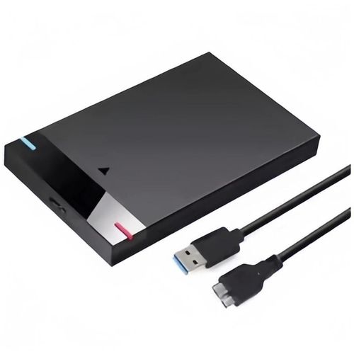 Boîtier de disque dur externe USB 3.0/type-c 2.5,boîtier de disque dur Portable de 5 To,vitesse 5 Gbit/s,prise en charge UASP,Plug Play-Black A