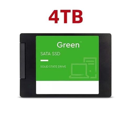 ORE-Disque dur SSD Portable d'origine 2 à 2.5 pouces 4 pouces Sata III pour ordinateur Portable Micro bureau 1 pouce semi-conducteur interne--Green 4TB