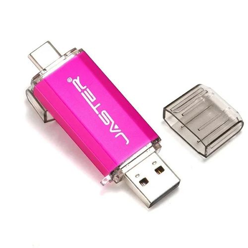 ORE-JASTER TYPE-C téléphone intelligent USB Flash Drives métal Pen Drive doré haute vitesse mémoire bâton affaires U disque 16GB 32GB 64GB 128GB-16GB-Pink