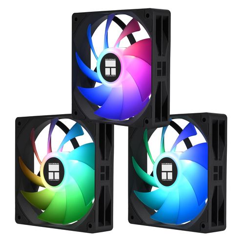 Tl-C12C-X28-S X3,Ventilateur De 28 Mm D¿Épaisseur,Ventilateur De Refroidissement Silencieux De 12 Cm,Ventilateur De Processeur De Bureau,Lumière Led Argb,Faible Bruit,Convient Pour Le Châssis