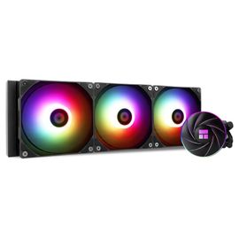 Aqua Elite 360 ARGB Refroidisseur de processeur liquide 360 AIO 3 ventilateurs PWM de 120 mm pour AMD/AM4/AM5,INTEL LGA1150/1151/1155/1156/1200/2011/1700