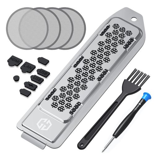 Mise À Niveau Du Refroidissement Et De La Protection Contre La Poussière Pour Ps5 ,Ps5 M.2 Ssd Avec Filtre À Poussière De Ventilateur Et Prises De Port,Empêche La Surchauffe Et