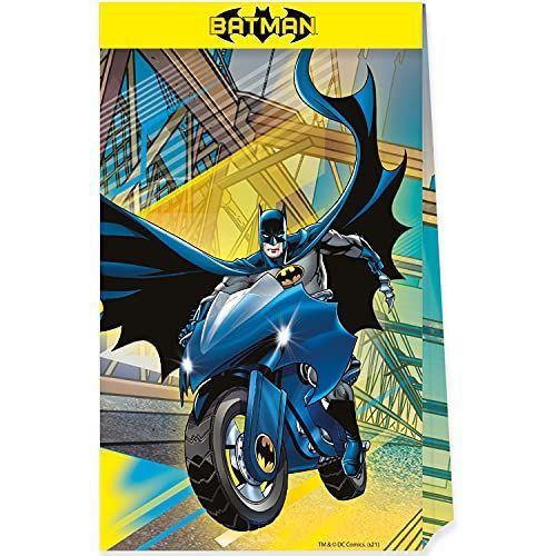Procos 93357 - Sacs De Fête Batman 4 Pi Ces Anniversaire D Enfant Sacs Partager Fsc Mix