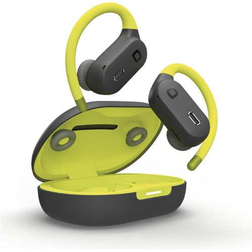 Rhino Twin Ows True Wireless Stéréo Casque D'Écoute De Bruit Actif, Étui De Charge, Microphone Et Arceaux Intégrés, Commandes Tactiles, Iphone, Android, 35 Heures