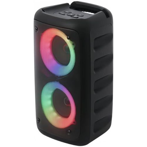 KARWL-Macchina Per Karaoké Con 1 Microfoni,Altoparlante Portatile Bluetooth Con Luci A Led,Supporta Tf/Usb,Aux,Fm,Rec,Tws,Par Fixe