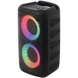 KARWL-Macchina Per Karaoké Con 1 Microfoni,Altoparlante Portatile Bluetooth Con Luci A Led,Supporta Tf/Usb,Aux,Fm,Rec,Tws,Par Fixe