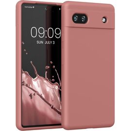 Coque Hydrogel Pour Google Pixel 6A - Motif Fleur Rose Et Noire, TPU Souple, Protection Anti-Choc