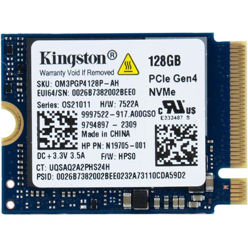 128GB Gaming M.2 2230 PCIe NVMe Internal Solid State Drive (SSD)-Compatible with Stream Deck,Laptop & Desktop