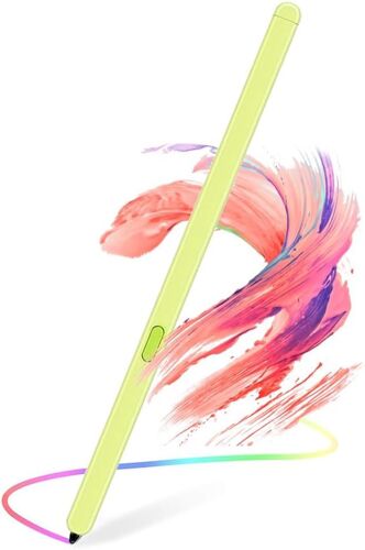 Stylo de rechange fin S compatible avec Galaxy Z Fold5 sans Bluetooth, stylet de niveau de pression 4096 (jaune)